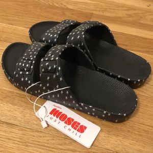Freedom Moses Stellar Black Slides
